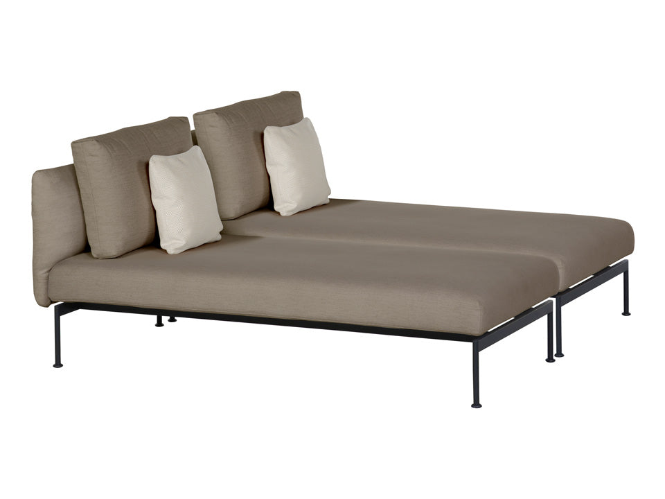 Layout Deep Seating Double Lounger - Double seats with single backs - Powder coated