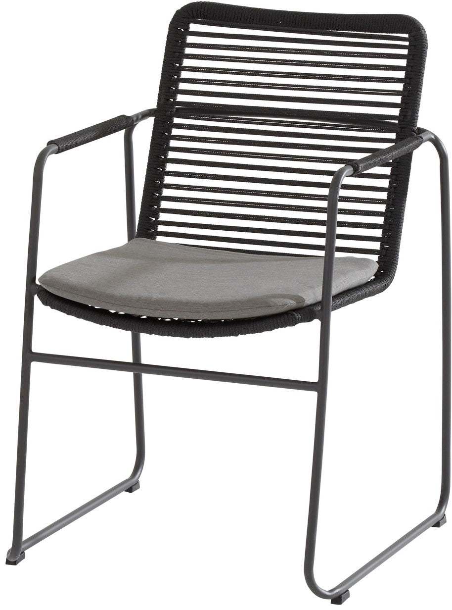 4 Seasons Outdoor Elba Stacking Dining Chair Rope With Cushion (Packed In 6's)