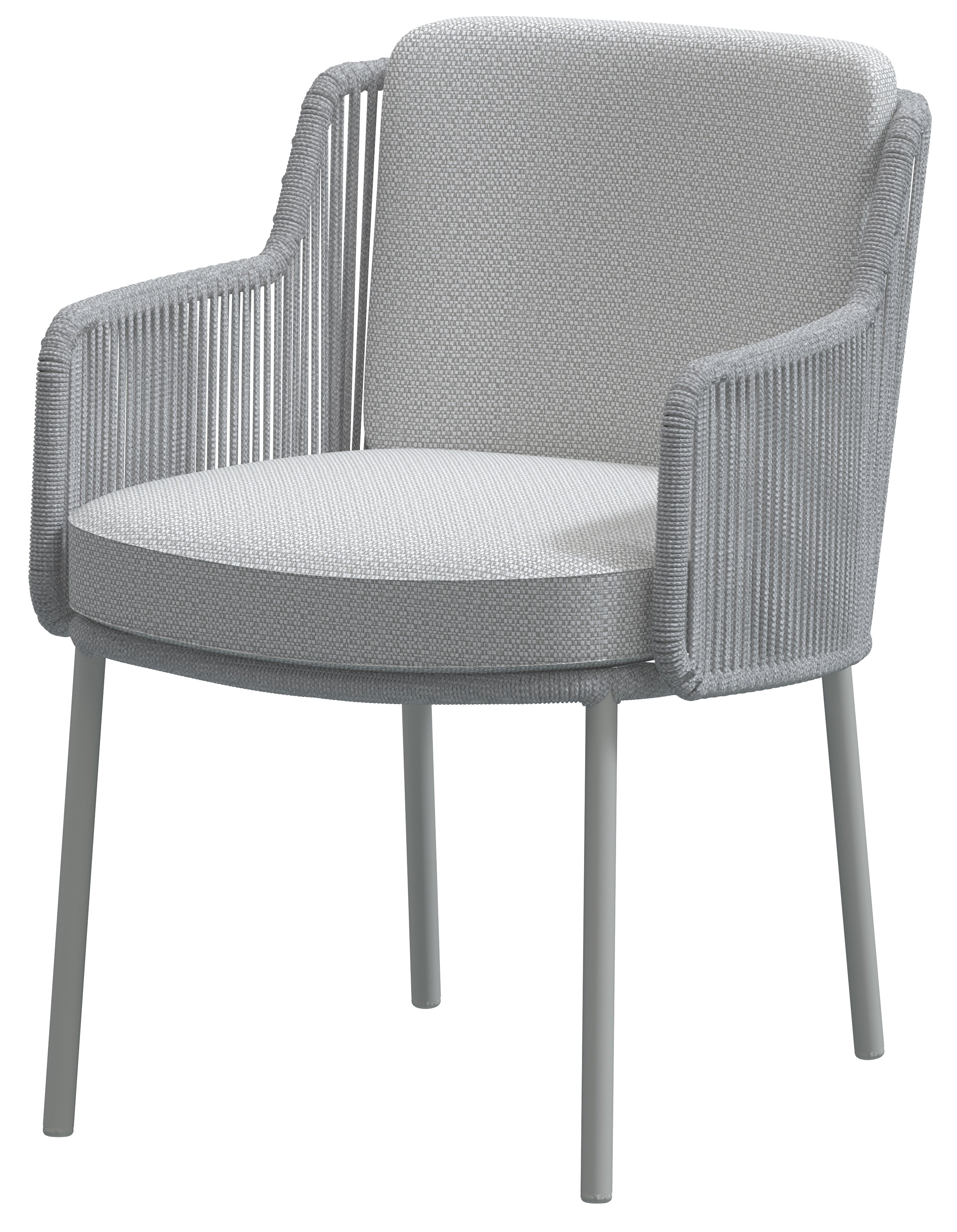 4 Seasons Outdoor Bernini Dining Chair Frozen With 2 Cushions (Packed In 2's)