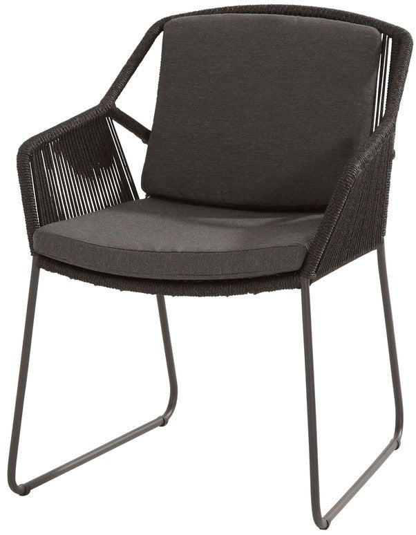 4 Seasons Outdoor Accor Dining Chair With 2 Cushions (Packed In 2's)