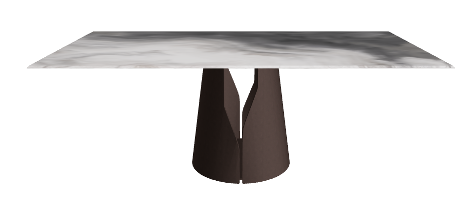 Cattelan Italia Giano Crystalart Rectangular & Barrel-Shaped Dining Table