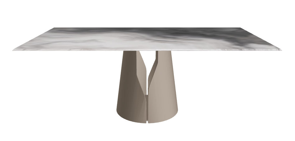 Cattelan Italia Giano Crystalart Rectangular & Barrel-Shaped Dining Table
