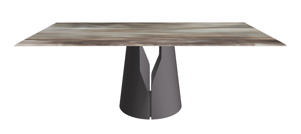 Cattelan Italia Giano Crystalart Rectangular & Barrel-Shaped Dining Table