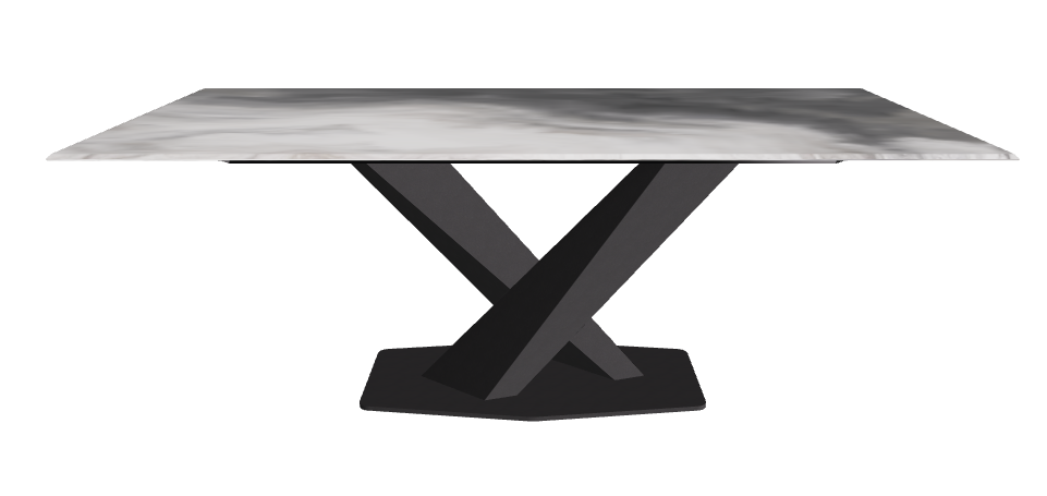 Cattelan Italia Stratos CrystalArt Rectangular & Barrel-Shaped Dining Table