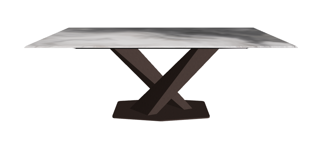 Cattelan Italia Stratos CrystalArt Rectangular & Barrel-Shaped Dining Table