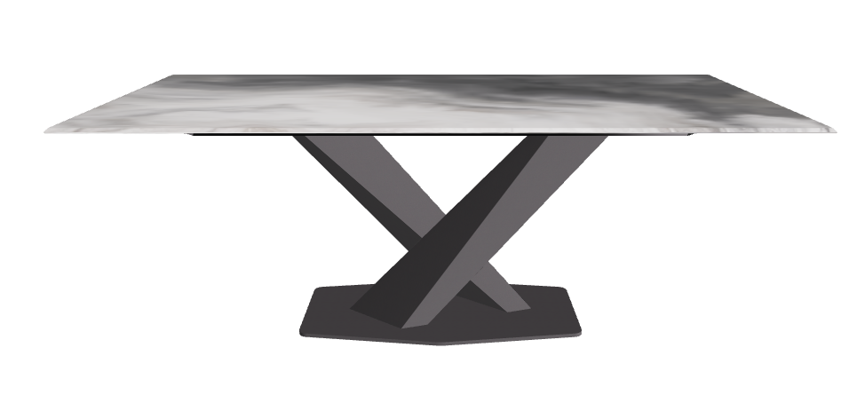 Cattelan Italia Stratos CrystalArt Rectangular & Barrel-Shaped Dining Table