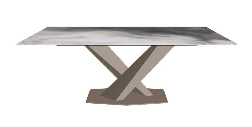 Cattelan Italia Stratos CrystalArt Rectangular & Barrel-Shaped Dining Table