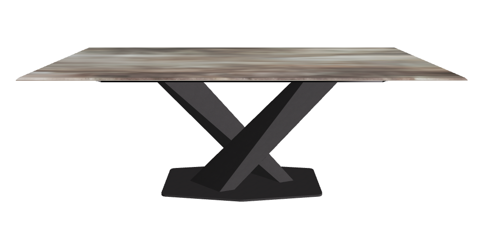 Cattelan Italia Stratos CrystalArt Rectangular & Barrel-Shaped Dining Table