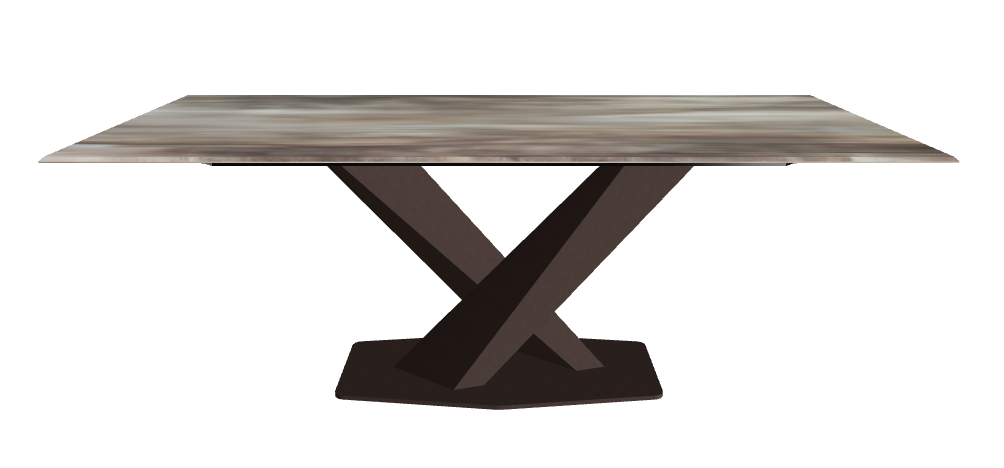 Cattelan Italia Stratos CrystalArt Rectangular & Barrel-Shaped Dining Table