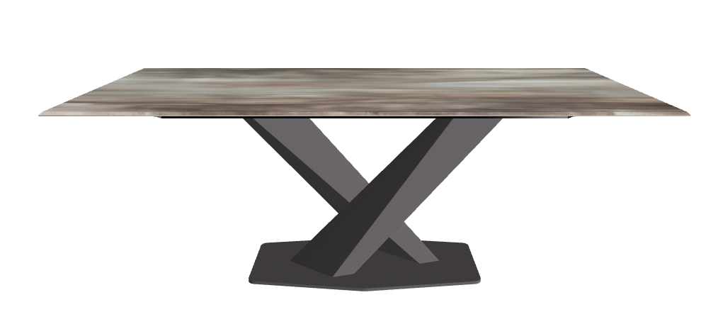 Cattelan Italia Stratos CrystalArt Rectangular & Barrel-Shaped Dining Table