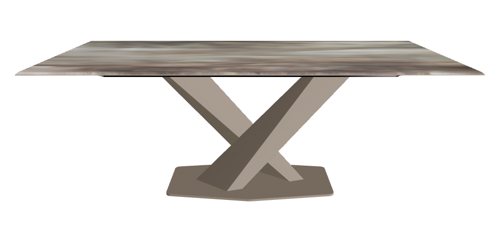 Cattelan Italia Stratos CrystalArt Rectangular & Barrel-Shaped Dining Table