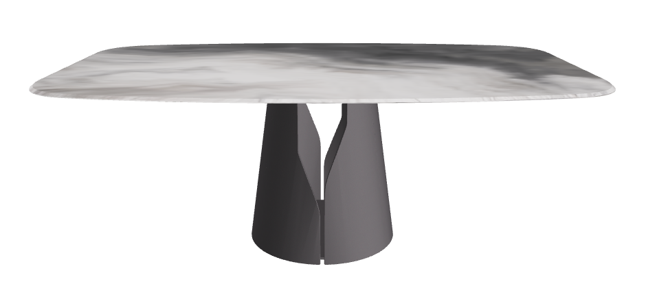 Cattelan Italia Giano Crystalart Rectangular & Barrel-Shaped Dining Table