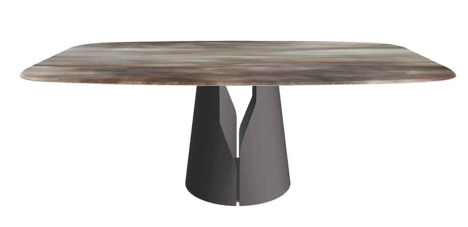 Cattelan Italia Giano Crystalart Rectangular & Barrel-Shaped Dining Table