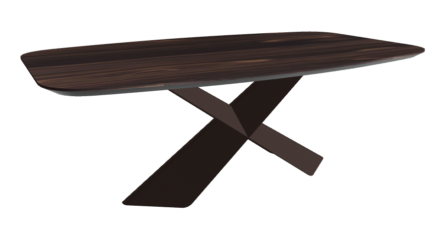 Cattelan Italia Tyron Wood Barrel-Shaped Dining Table