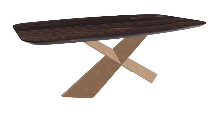 Cattelan Italia Tyron Wood Barrel-Shaped Dining Table