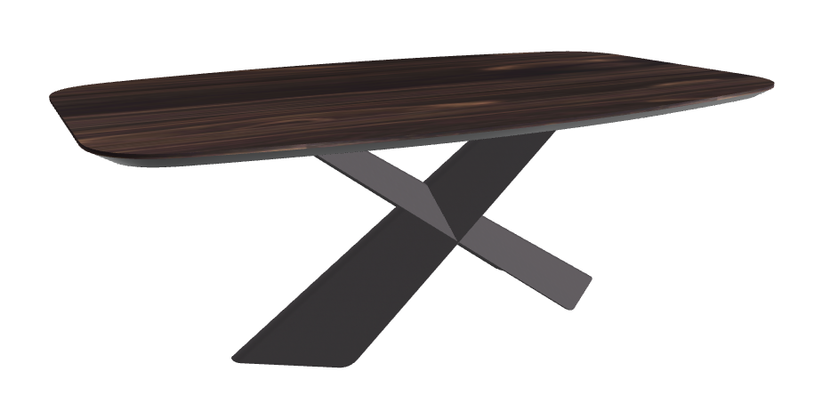Cattelan Italia Tyron Wood Barrel-Shaped Dining Table