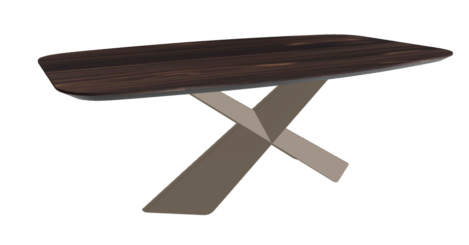 Cattelan Italia Tyron Wood Barrel-Shaped Dining Table