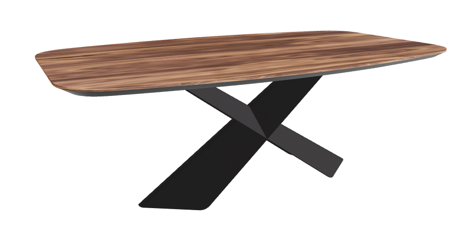 Cattelan Italia Tyron Wood Barrel-Shaped Dining Table