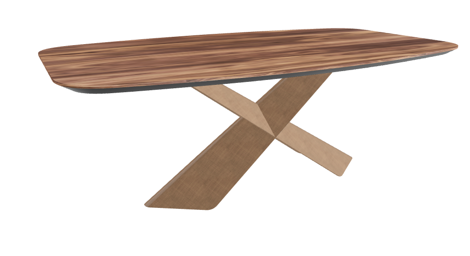 Cattelan Italia Tyron Wood Barrel-Shaped Dining Table
