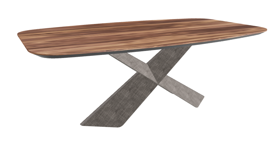 Cattelan Italia Tyron Wood Barrel-Shaped Dining Table