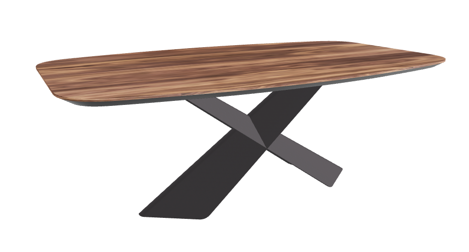 Cattelan Italia Tyron Wood Barrel-Shaped Dining Table