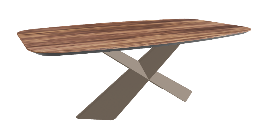 Cattelan Italia Tyron Wood Barrel-Shaped Dining Table