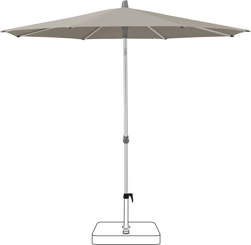 Glatz Smart Parasol Ø 220 cm Anodised