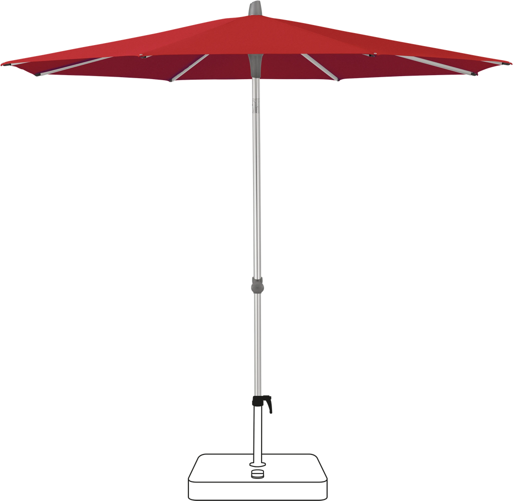 Glatz Smart Parasol Ø 220 cm Anodised