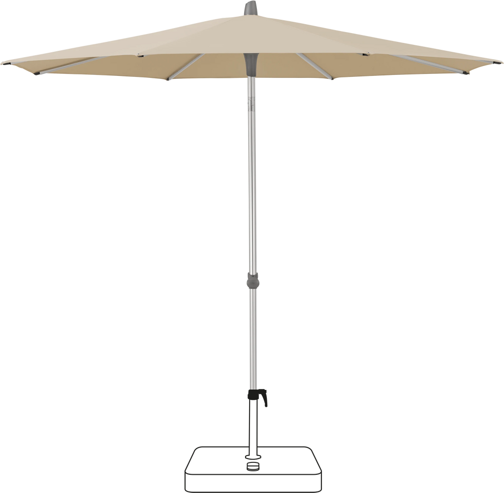 Glatz Smart Parasol Ø 220 cm Anodised