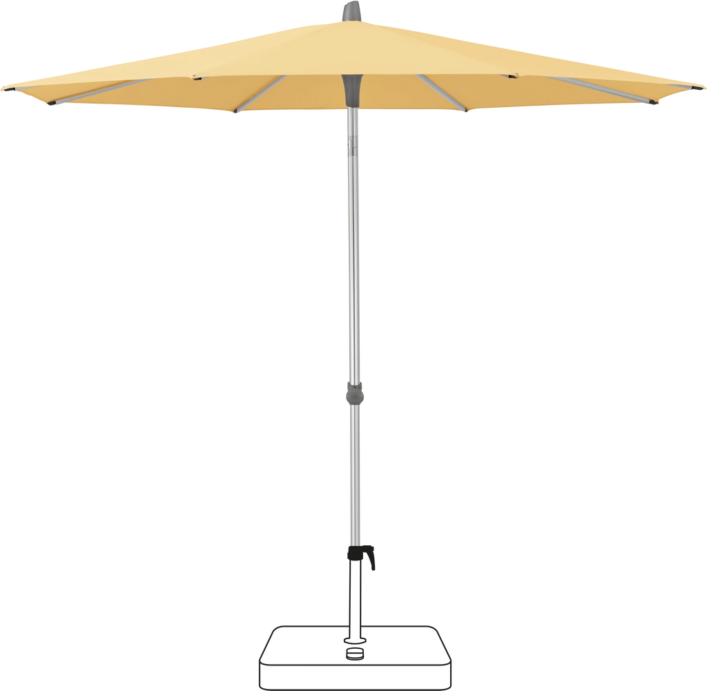 Glatz Smart Parasol Ø 220 cm Anodised