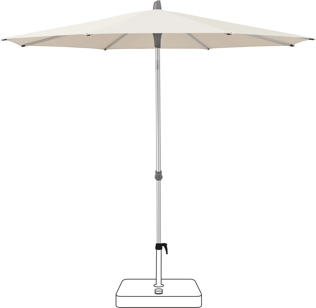 Glatz Smart Parasol Ø 220 cm Anodised