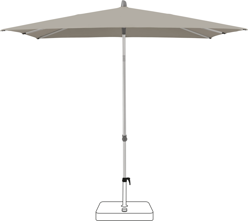 Glatz Smart Parasol 240 x 240 cm Anodised