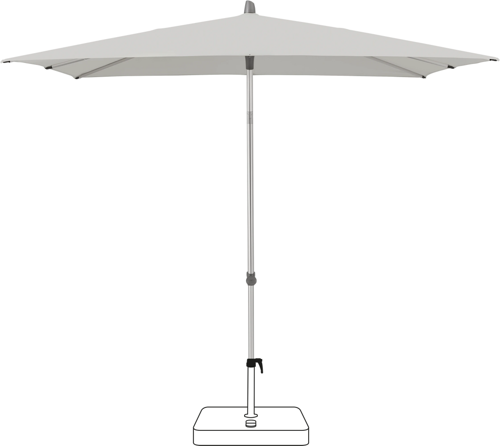 Glatz Smart Parasol 240 x 240 cm Anodised