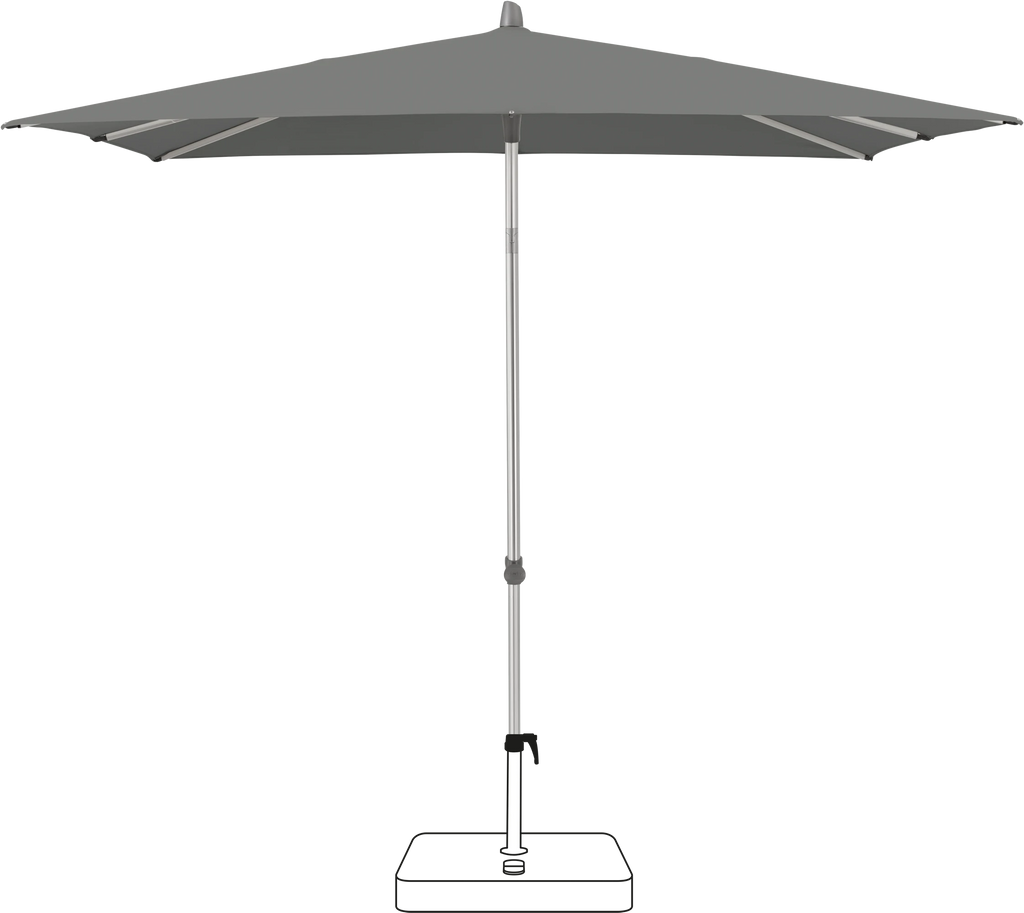 Glatz Smart Parasol 200 x 200 cm Anodised