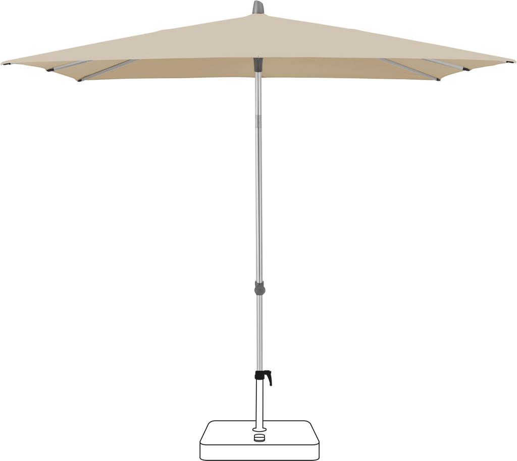 Glatz Smart Parasol 200 x 200 cm Anodised