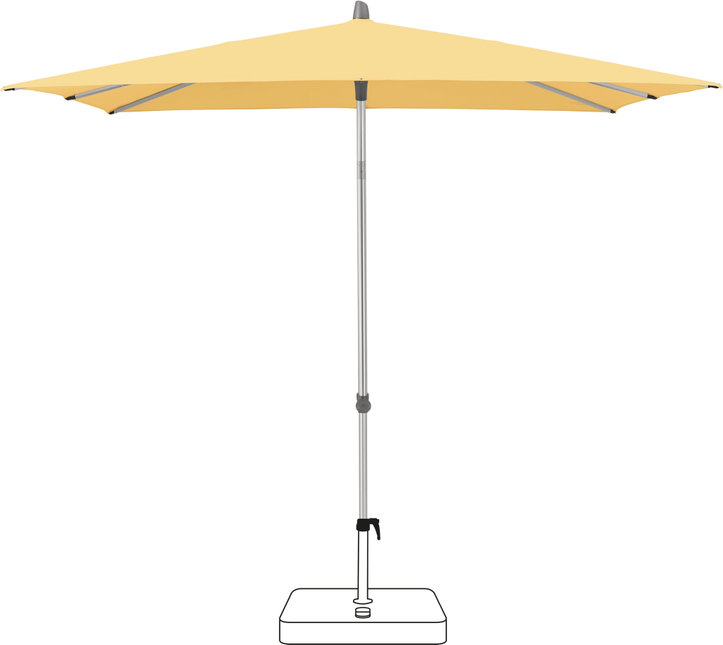 Glatz Smart Parasol 240 x 240 cm Anodised