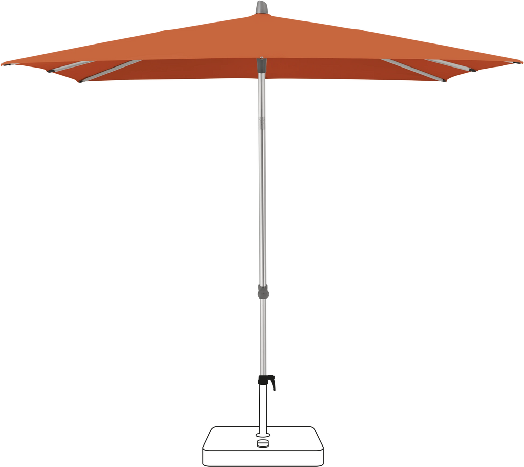 Glatz Smart Parasol 200 x 200 cm Anodised