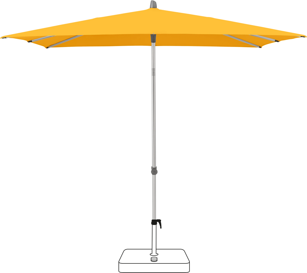 Glatz Smart Parasol 240 x 240 cm Anodised