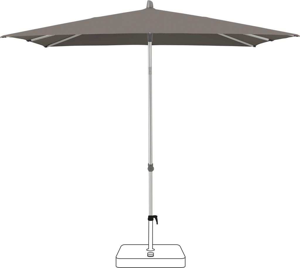 Glatz Smart Parasol 240 x 240 cm Anodised