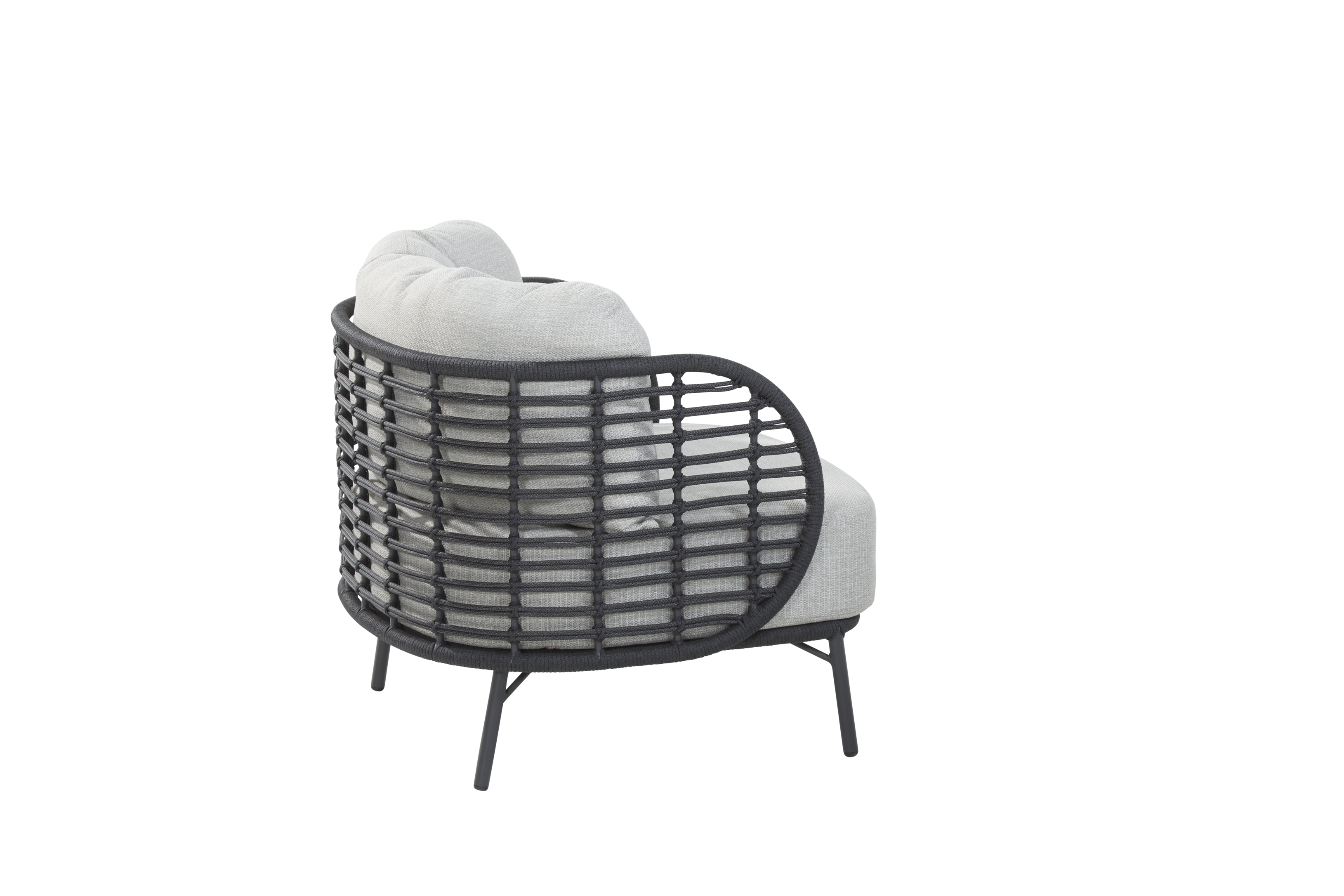 4 Seasons Outdoor Fabrice Living Chair Anthracite With 2 Cushions