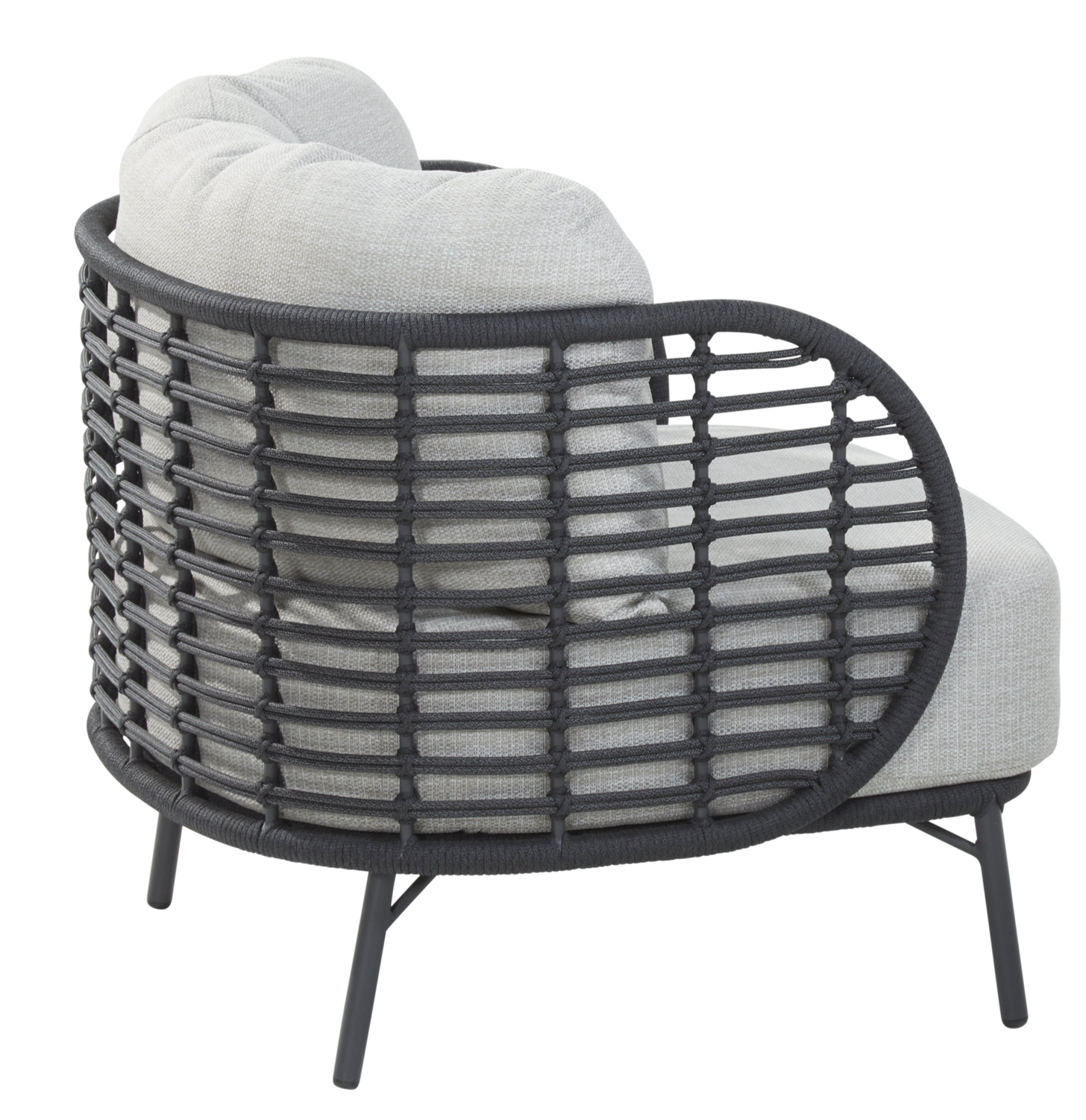 4 Seasons Outdoor Fabrice Living Chair Anthracite With 2 Cushions