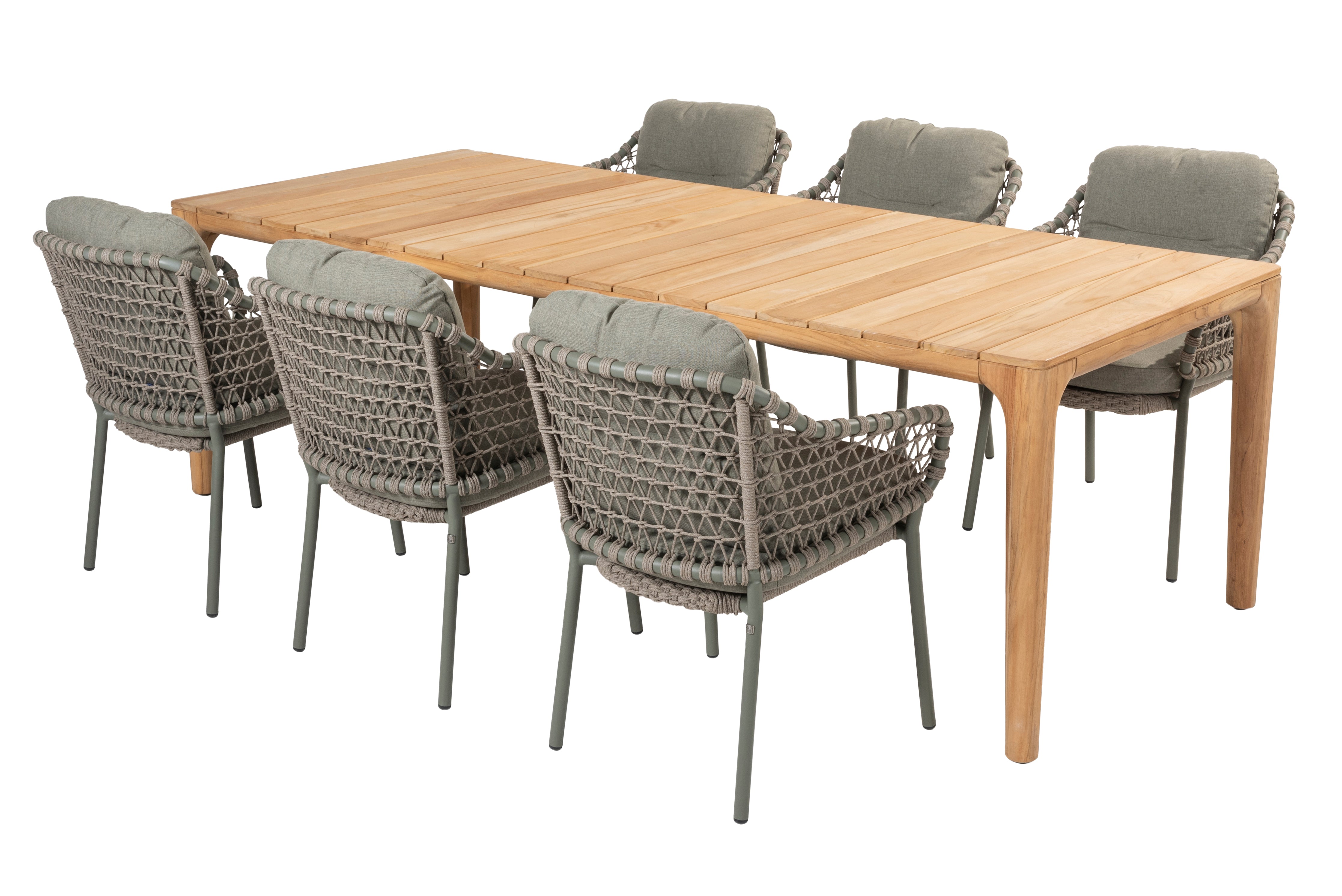 4 Seasons Outdoor Jura 6 Seat Dining With Liam 240cm Table