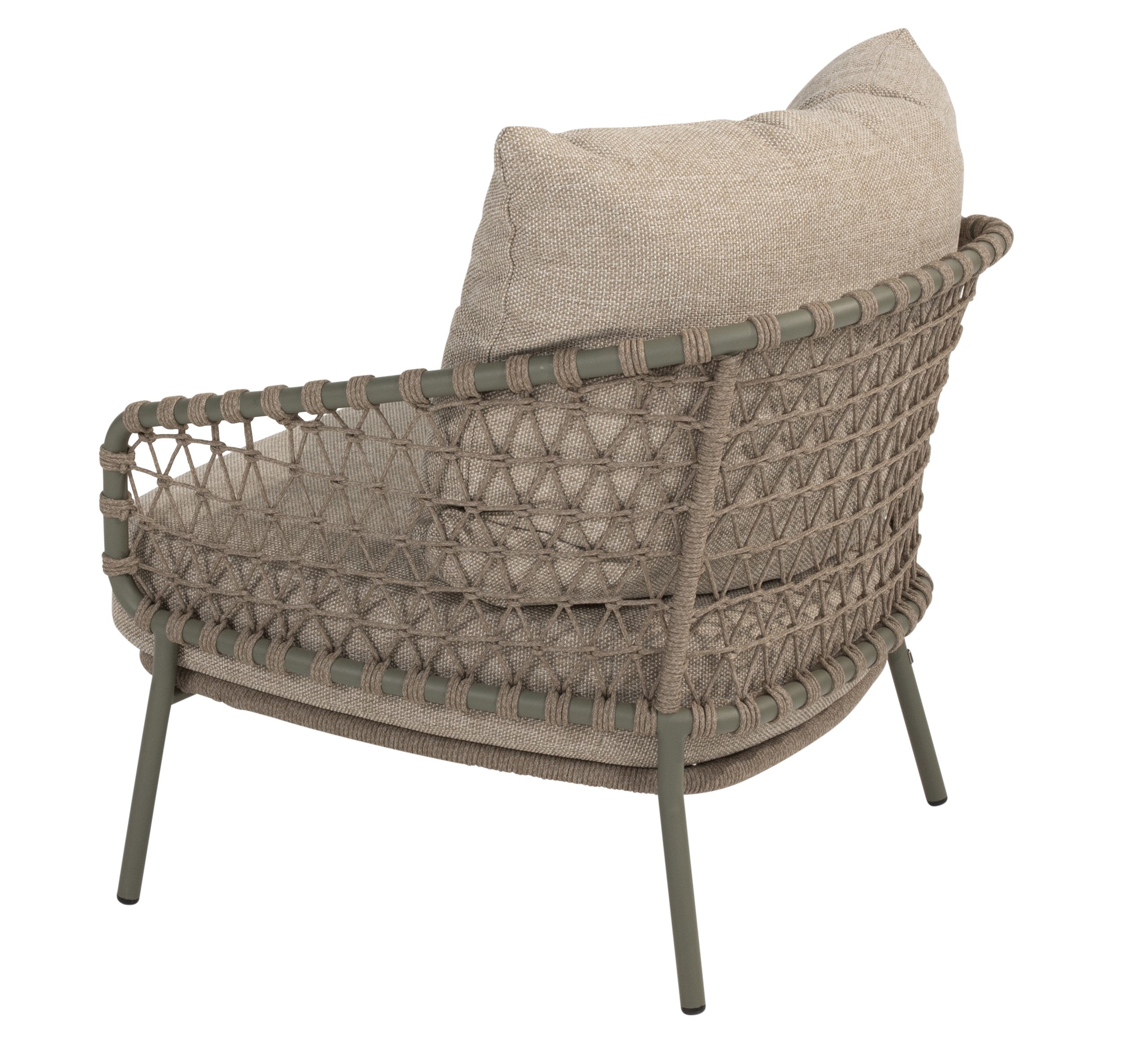 4 Season Outdoor Jura Living Chair Olive With 2 Cushions