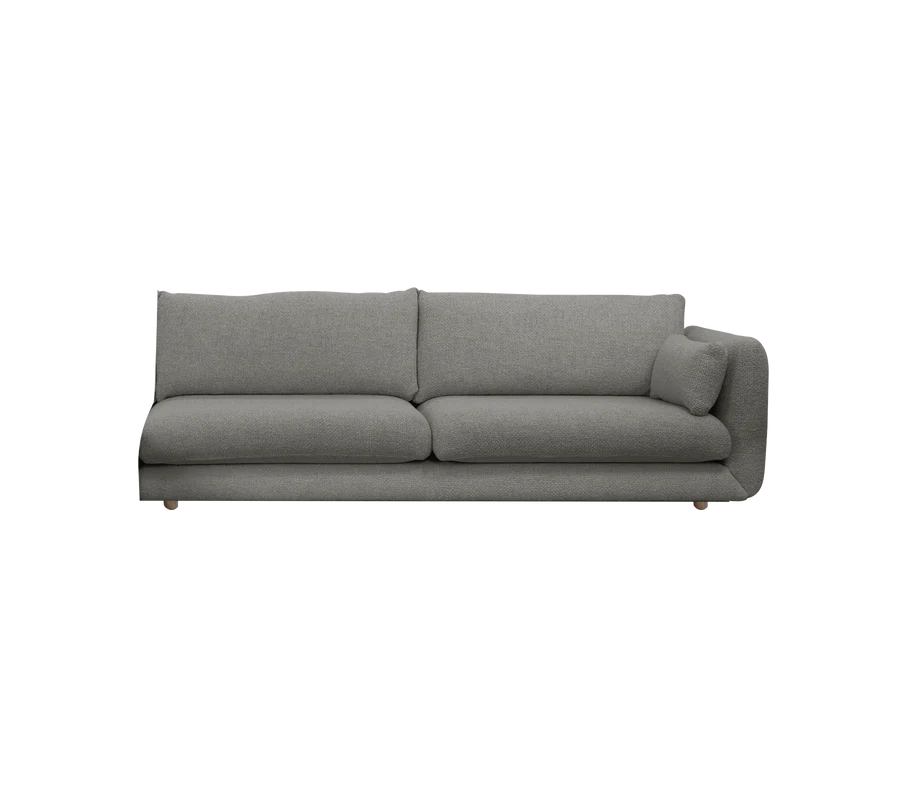 Cane-line Bloom 3-Seater Sofa Left Module with Teak Legs