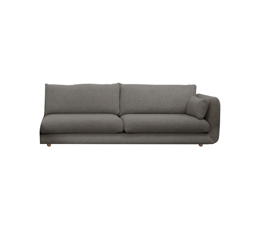 Cane-line Bloom 3-Seater Sofa Left Module with Teak Legs