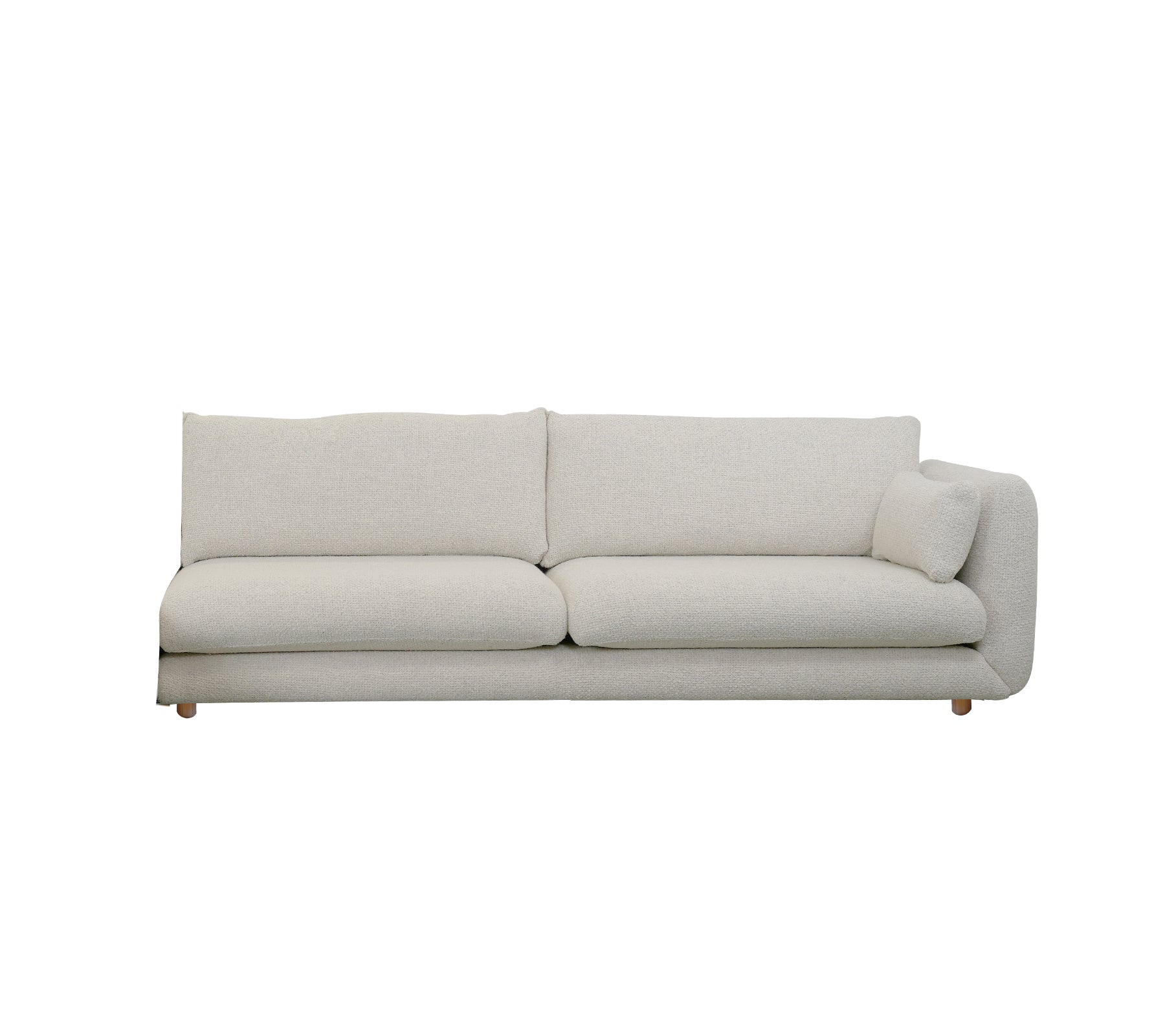 Cane-line Bloom 3-Seater Sofa Left Module with Teak Legs