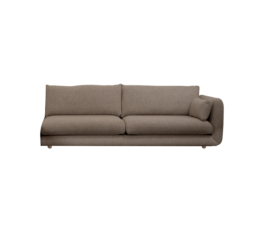 Cane-line Bloom 3-Seater Sofa Left Module with Teak Legs