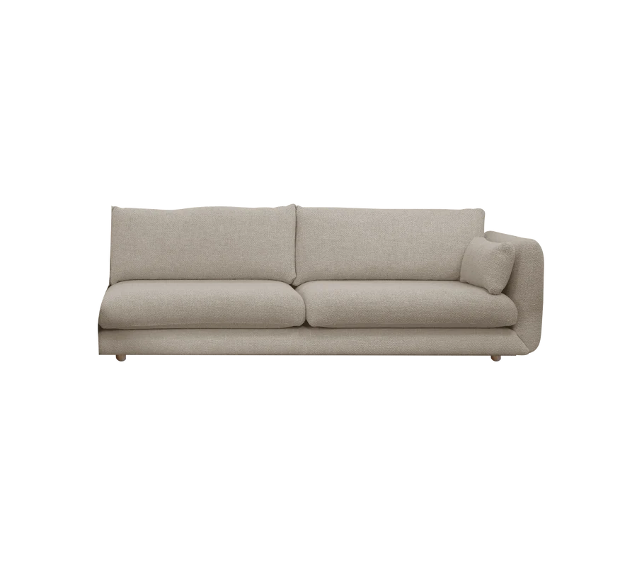 Cane-line Bloom 3-Seater Sofa Left Module with Teak Legs