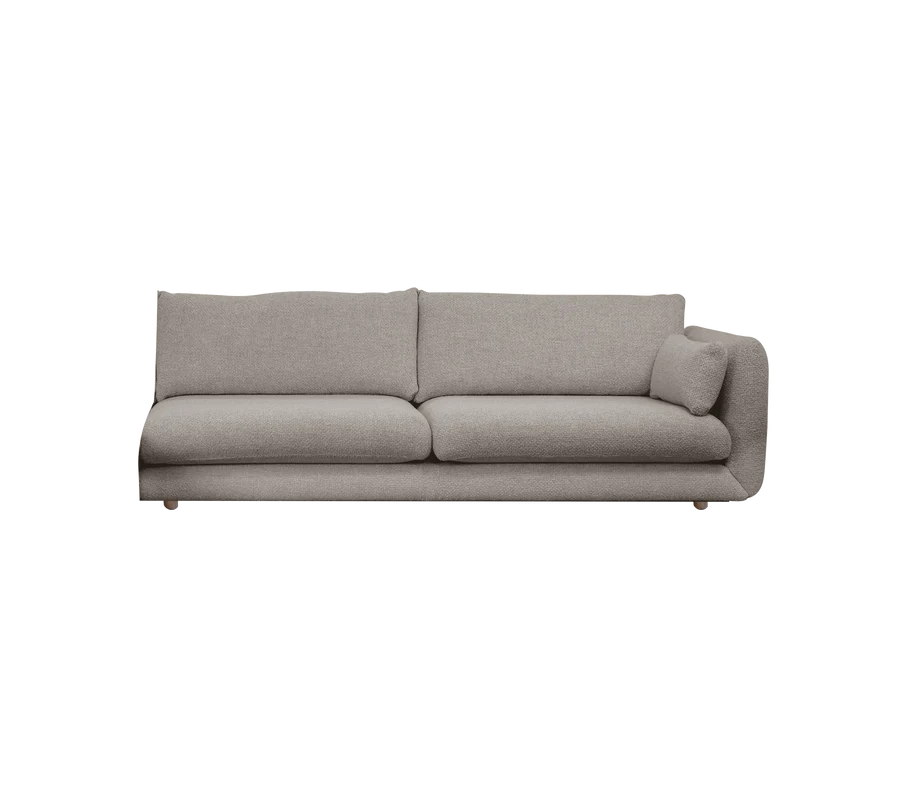 Cane-line Bloom 3-Seater Sofa Left Module with Teak Legs