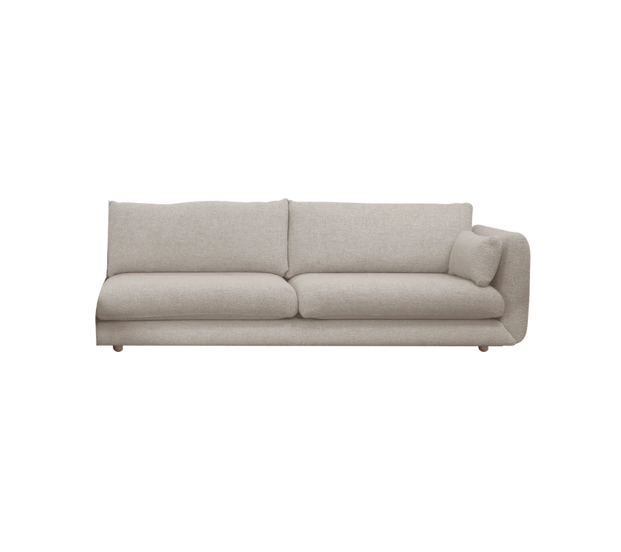 Cane-line Bloom 3-Seater Sofa Left Module with Teak Legs